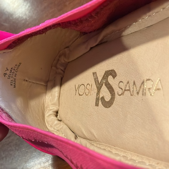 Yosi Samra Girl's Selma Shocking Pink-K - Size 4 youth - Picture 6 of 7